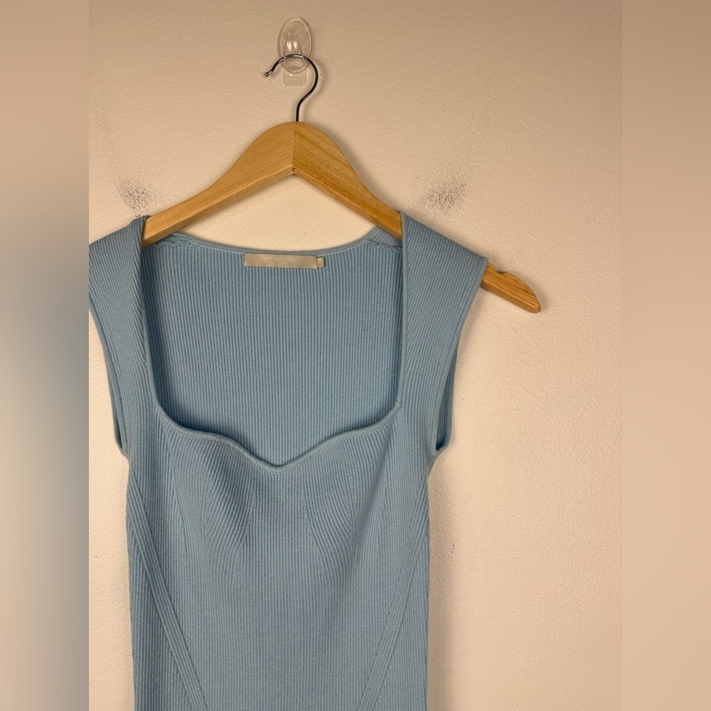 One Grey Day x Revolve Ribbed Knit Samantha Midi Dress Women’s Sz S - Picture 4 of 7